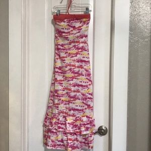 Tie dye halter tie dress size 7 by SO